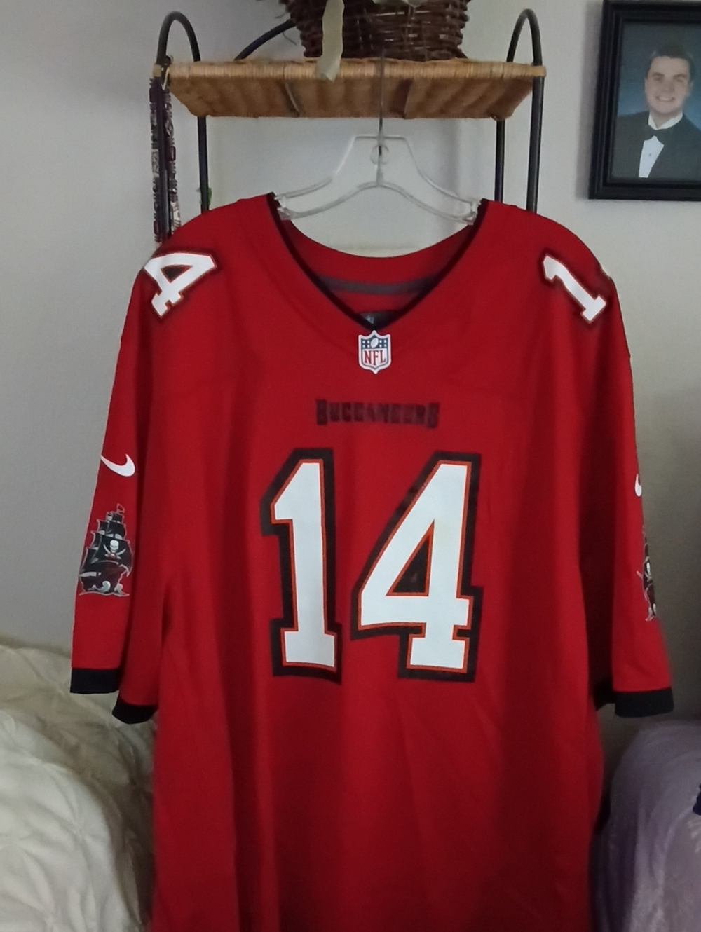 Nike Buccaneers #14 Red Football Jersey